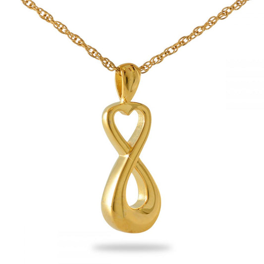 Ship Now 10K In Love Forever Solid Gold Pendant